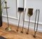 Italian Brass Fireplace Tool Set with Stand, 1980s, Set of 5 4