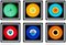 Heidler & Heeps, Vinyl Collection Installation, Color Photographs, 2017, Set of 6 1