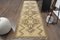 Tapis de Couloir Vintage en Laine Beige, Turquie, 1960s 1