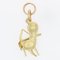 18 Karat Yellow Gold Enamel Cupid Charm Pendant, 1960s 2