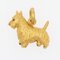 18 Karat Yellow Gold Enamel Dog Charm Pendant, 1960s 2