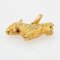 18 Karat Yellow Gold Enamel Dog Charm Pendant, 1960s 5
