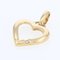18 Karat Yellow Gold Heart Diamond Charm Pendant, 1960s 5