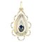 Pendentif Goutte en Or Jaune 18 Carats, 1960s 1