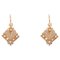 18 Karat 19th Century French Natural Pearl Rose Gold Lever Back Earrings, Set of 2, Image 1