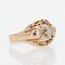 18 Karat French Rose Gold Diamond Ring, 1950s 10