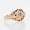 18 Karat French Rose Gold Diamond Ring, 1950s, Image 10