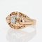 18 Karat French Rose Gold Diamond Ring, 1950s 9