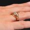 18 Karat French Rose Gold Diamond Ring, 1950s 11