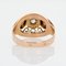 18 Karat French Rose Gold Diamond Ring, 1950s 13