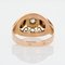 18 Karat French Rose Gold Diamond Ring, 1950s, Image 13