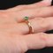 18 Karat French Yellow Gold Emerald Solitaire Ring, 1960s 8