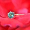 18 Karat French Yellow Gold Emerald Solitaire Ring, 1960s, Image 4