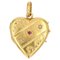 18 Karat 20th Century French Yellow Gold Heart Medallion 1