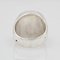20th Century French Silver Engraved Signet Ring 12