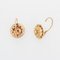 18 Karat 20th Century French Rose Gold Lever- Back Earrings, 1890s, Set of 2, Image 6