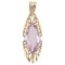 18 Karat Modern Yellow Gold Openwork Pendant, Image 1
