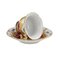 Porcelain B-Form Mocha Cup & Saucer from Meissen, Set of 2 3