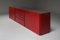 Red Lacquered Wood & Granite Storage attributed to Alessandro Mendini, 1980s, Set of 3 4