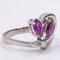 14k Vintage White Gold Ruby ​​and Diamond Ring, 1960s, Image 1