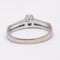 18k White Gold Solitaire Ring with Cut Diamond, 1970s 3