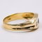 18 Karat Vintage Gelbgold Ring mit Saphir und Diamanten, 1950er 3