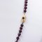 18k Vintage Yellow Gold with Garnet Necklace, 1950s, Image 3