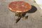 French Round Marble and Brass Coffee Table, 1960s 6