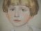 Jean-Gabriel Domergue, niña con corte de pelo infantil, siglo XX, dibujo pastel original, Imagen 5