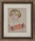 Jean-Gabriel Domergue, niña con corte de pelo infantil, siglo XX, dibujo pastel original, Imagen 1