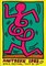 Poster originale di Keith Haring, Montreux Jazz Festival, 1983, Immagine 1
