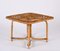 Tavolino da caffè quadrato Mid-Century in bambù e vimini di Vivai Del Sud, Italia, anni '70, Immagine 4