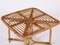 Mid-Century Italian Square Bamboo and Rattan Coffee Table from Vivai Del Sud, 1970s 15