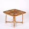 Tavolino da caffè quadrato Mid-Century in bambù e vimini di Vivai Del Sud, Italia, anni '70, Immagine 11