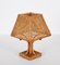 Mid-Century Italian Table Lamp in Wicker and Rattan, 1960s, Set of 2 10