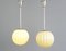 Art Deco Swedish Globe Pendant Lights 1920s, Set of 2 9