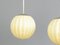 Art Deco Swedish Globe Pendant Lights 1920s, Set of 2 3