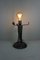Art Deco French Wrought Iron Table Lamp by Charles Schneider 3