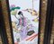 Chinesische Wandteller aus Porzellan mit vergoldeten Rahmen, 4er Set 11