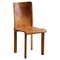 Italian Modern Dining Chair in Patinated Cognac Leather by Mario Bellini, 1970s 1