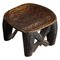 Hand-Carved Wabi-Sabi Wooden Nupe Stool, Nigeria, 1950s, Image 1