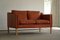 Dänisches Mid-Century 2-Sitzer Sofa aus cognacfarbenem Leder, 1970er 5