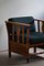 Art Nouveau Lounge Chairs in Oak, 1920s, Set of 2, Image 9