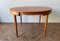 Teak Round Extending Dining Table and Matching Dining Chairs by Hans Olsen for Frem Rojle, 1950s, Set of 5 6