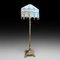 Lampadaire Ajustable Victorien en Laiton 1