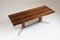 Large Rosewood and Metal Feet Coffee Table, 1960s 7