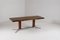 Large Rosewood and Metal Feet Coffee Table, 1960s, Image 1