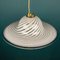 Swirl Murano Glass Pendant Lamp, Italy, 1970s 3