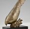 Andre Vincent Becquerel, Art Deco Fasan, 1925, Bronze & Marmor 9