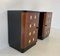 Art Deco Italian Black Lacquer and Gold Leaf Nightstands, 1930s, Set of 2 6
